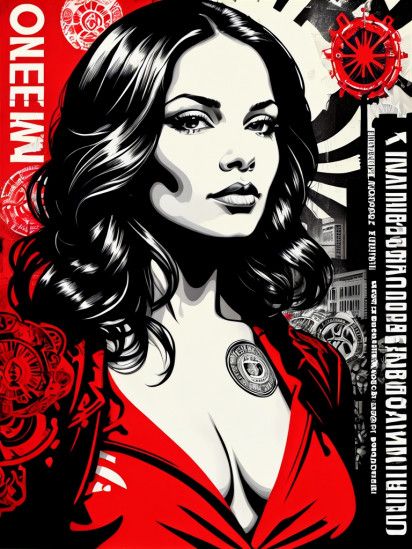MK shepard fairey style