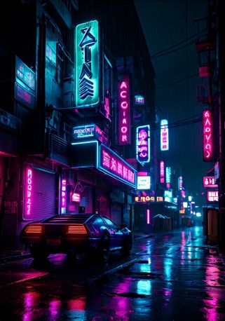 photo neon noir
