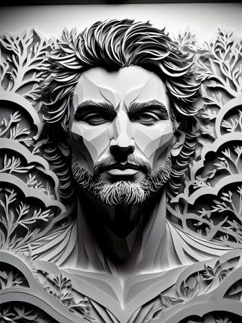 papercraft thick layered papercut