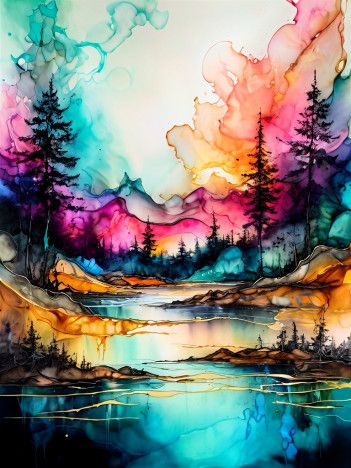 MK Alcohol Ink Art