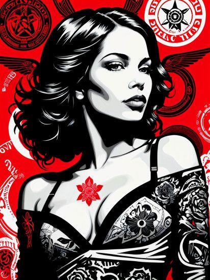MK shepard fairey style