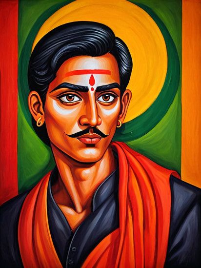 MK kalighat painting