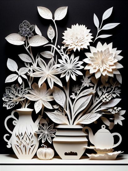 papercraft stacked papercut