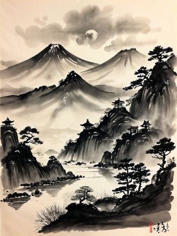 Japanese Ink Drawing