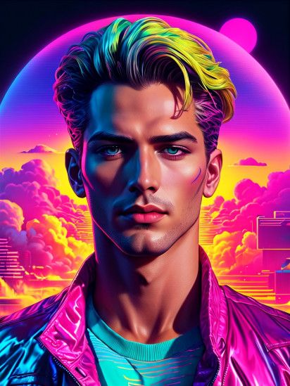 futuristic vaporwave