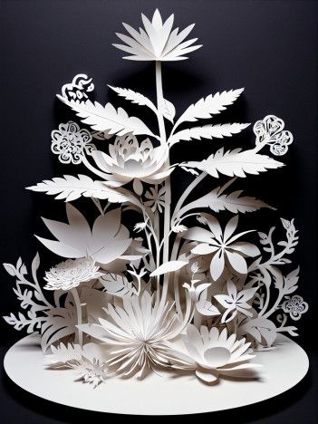 papercraft stacked papercut