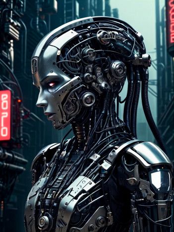 futuristic biomechanical cyberpunk