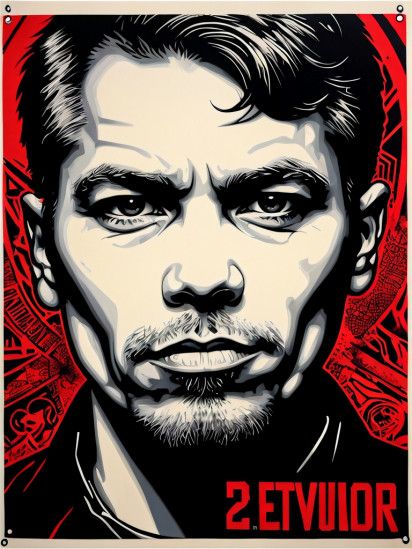 MK shepard fairey style