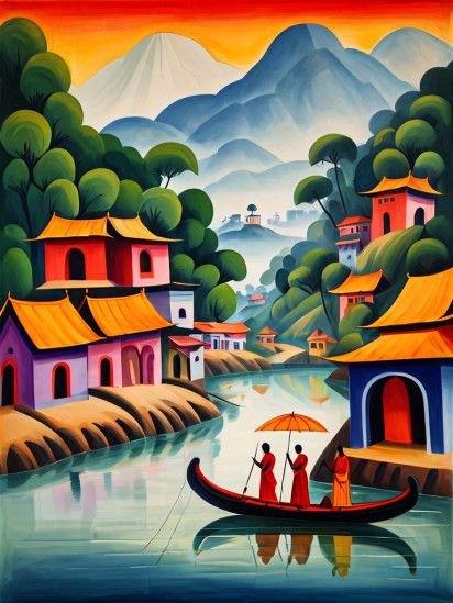 MK kalighat painting