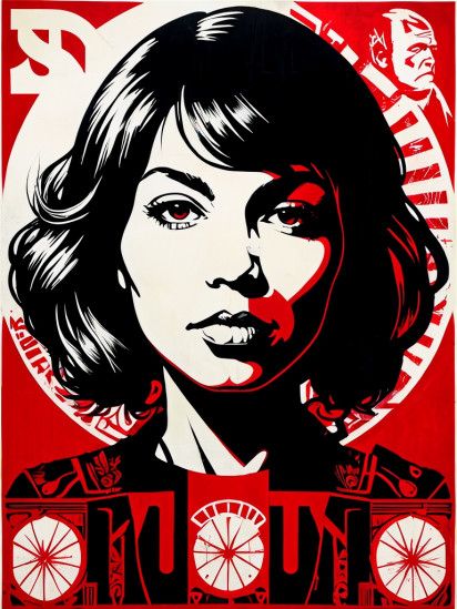 MK shepard fairey style