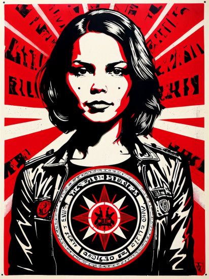 MK shepard fairey style