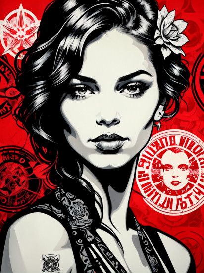 MK shepard fairey style