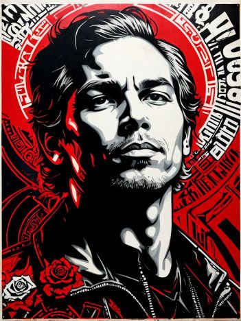 MK shepard fairey style